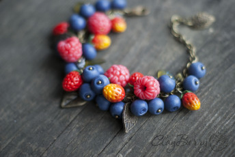 Картинка разное украшения +аксессуары +веера браслет ягоды ежевика