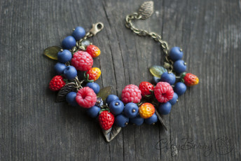 Картинка разное украшения +аксессуары +веера браслет ежевика ягоды