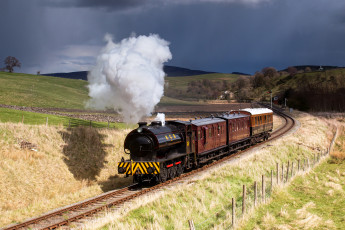 Картинка техника паровозы рельсы паровоз