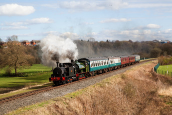 Картинка техника паровозы рельсы паровоз