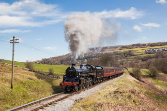 Картинка техника паровозы рельсы паровоз