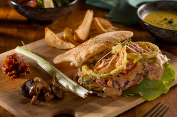 Картинка еда бутерброды +гамбургеры +канапе кухня китайская