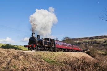Картинка техника паровозы паровоз рельсы