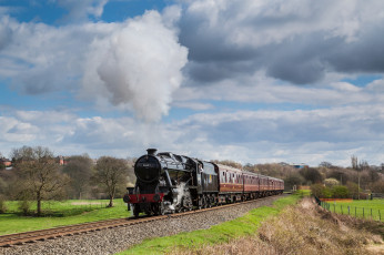 Картинка техника паровозы паровоз рельсы