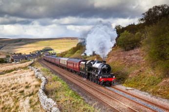 Картинка техника паровозы паровоз рельсы