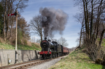 Картинка техника паровозы рельсы паровоз