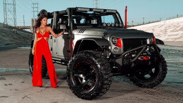 Картинка автомобили -авто+с+девушками jeep