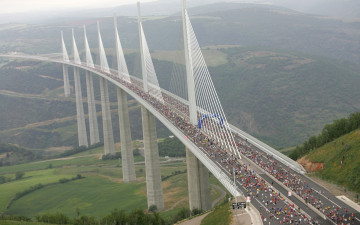 Картинка города -+мосты вид сверху люди трава деревья