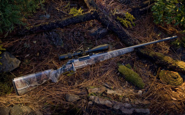 Картинка оружие ружья мушкеты винчестеры прицел винтовка ветки хвоя