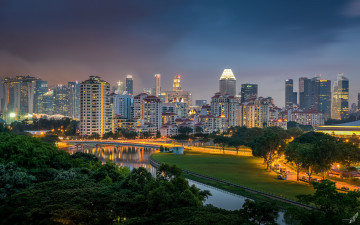 Картинка riverside+city города -+панорамы небоскребы панорама