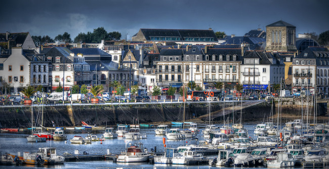 Обои картинки фото франция, корабли, порты ,  причалы, здания, водоем