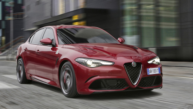 Обои картинки фото alfa romeo giulia quadrifoglio 2017, автомобили, alfa romeo, alfa, romeo, giulia, quadrifoglio, 2017