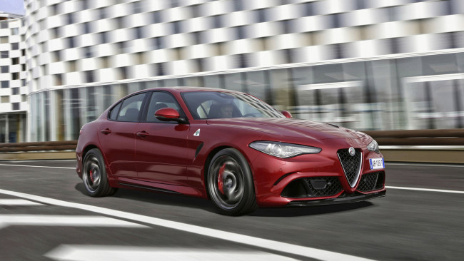 Обои картинки фото alfa romeo giulia quadrifoglio 2017, автомобили, alfa romeo, alfa, romeo, giulia, quadrifoglio, 2017