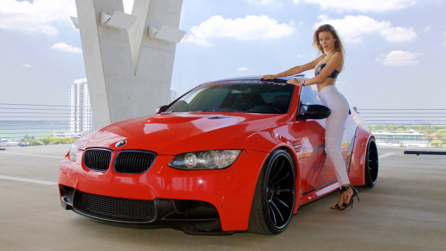 Обои картинки фото автомобили, -авто с девушками, девица, авто