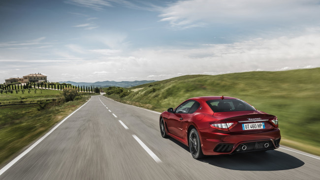 Обои картинки фото maserati granturismo mc sport line 2018, автомобили, maserati, granturismo, mc, sport, line, 2018