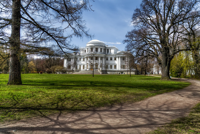 Обои картинки фото saint petersburg, города, санкт-петербург,  петергоф , россия, дворец, парк