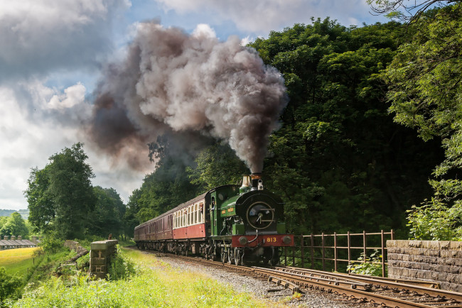 Обои картинки фото техника, паровозы, паровоз, рельсы