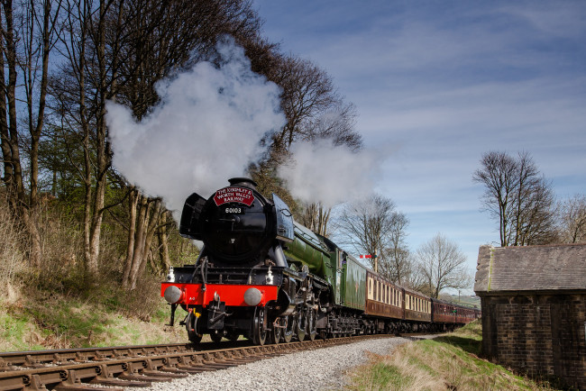 Обои картинки фото техника, паровозы, рельсы, паровоз