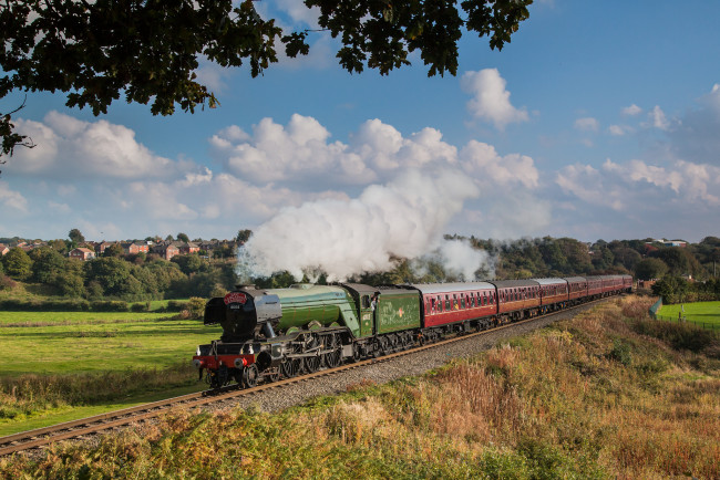 Обои картинки фото техника, паровозы, рельсы, паровоз