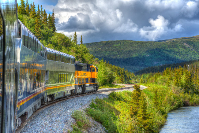 Обои картинки фото техника, поезда, рельсы, паровоз