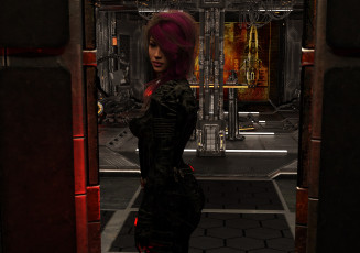 Картинка 3д+графика люди+ people фон взгляд девушка