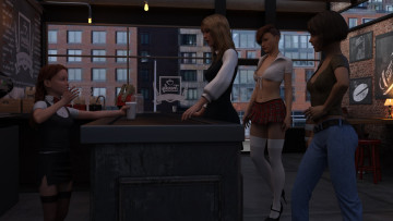 Картинка 3д+графика люди+ people взгляд девушки фон