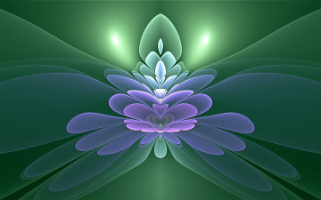 Картинка 3д+графика фракталы+ fractal цвет фон узор