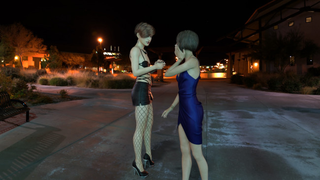 Обои картинки фото 3д графика, люди , people, взгляд, девушки, фон