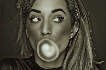 Картинка календари компьютерный+дизайн лицо девушка пузырь 2019 calendar женщина