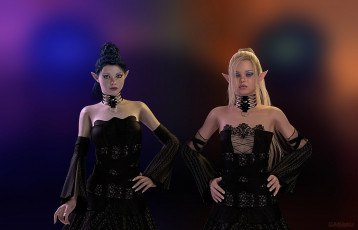 Картинка 3д+графика эльфы+ elves фон взгляд эльфийка