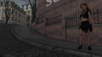 Картинка 3д+графика люди+ people фон взгляд девушка