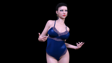 Картинка 3д+графика люди+ people фон взгляд девушка