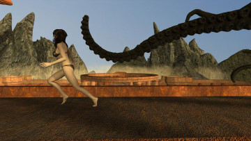 Картинка 3д+графика люди+ people взгляд девушка фон