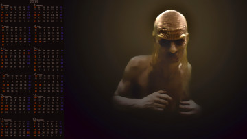 Картинка календари фэнтези 2019 calendar старик старец существо