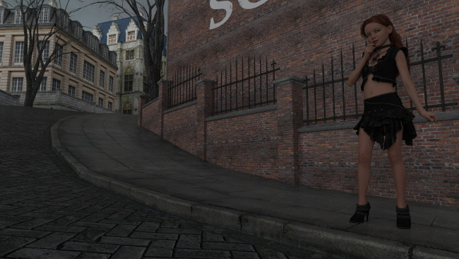 Обои картинки фото 3д графика, люди , people, фон, взгляд, девушка