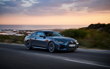 Картинка 2021+bmw+m4 автомобили bmw 2021 4 series вид спереди внешность серый автомобиль купе новый m4 немецкие