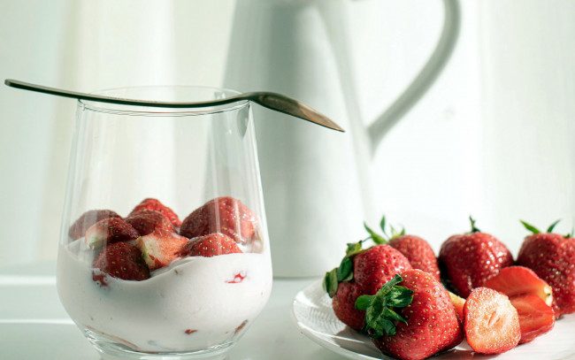 Обои картинки фото еда, клубника,  земляника