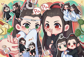 Картинка рисованное кино +мультфильмы вэй усянь лань ванцзы чиби