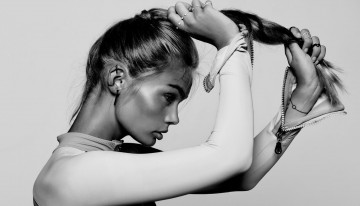 Картинка amalie+schou девушки -+черно-белые amalie schou