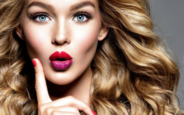 Картинка девушки -+лица +портреты блондинка локоны жест