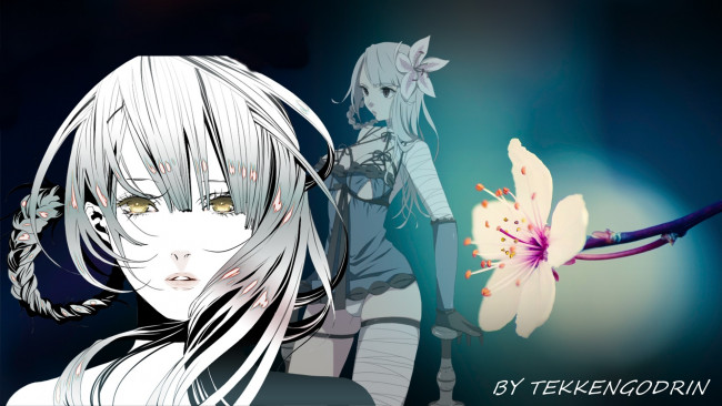 Обои картинки фото видео игры, nier,  replicant, цветок, кайне