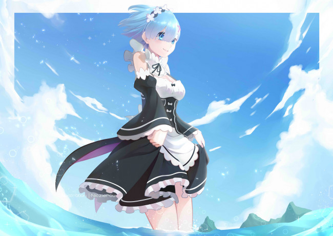 Обои картинки фото аниме, re,  zero kara hajimeru isekai seikatsu, жизнь, в, альтернативном, мире, с, нуля