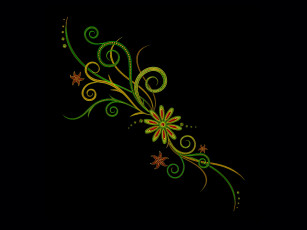 Картинка векторная+графика цветы+ flowers цветок узор