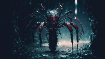 Картинка 3д+графика ужас+ horror нейросети графика нейроарт ai art нейронные сети рисунки нейро искусство