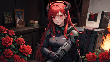 Картинка аниме ангелы +демоны нейросети графика нейроарт ai art нейронные сети рисунки нейро искусство