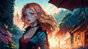 Картинка аниме город +улицы +интерьер +здания нейросети графика нейроарт ai art нейронные сети рисунки нейро искусство