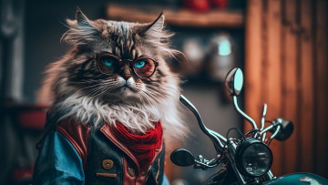 Картинка фэнтези существа нейросети графика нейроарт ai art нейронные сети рисунки нейро искусство кот