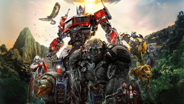 Картинка transformers +rise+of+the+beasts+ +2023+ кино+фильмы +rise+of+the+beasts трансформеры восхождение звероботов боевик фантастика новинки кино