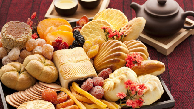 Обои картинки фото еда, пирожные,  кексы,  печенье, лакомство, печенье, ассорти