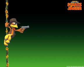 обоя видео, игры, moorhuhn, the, good, egg, and, ugly